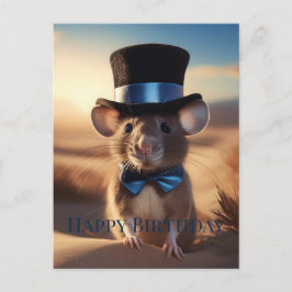 Country Squire Maus glücklich Geburtstag Postkarte