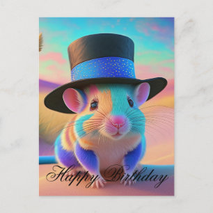 Country Squire Maus glücklich Geburtstag Postkarte