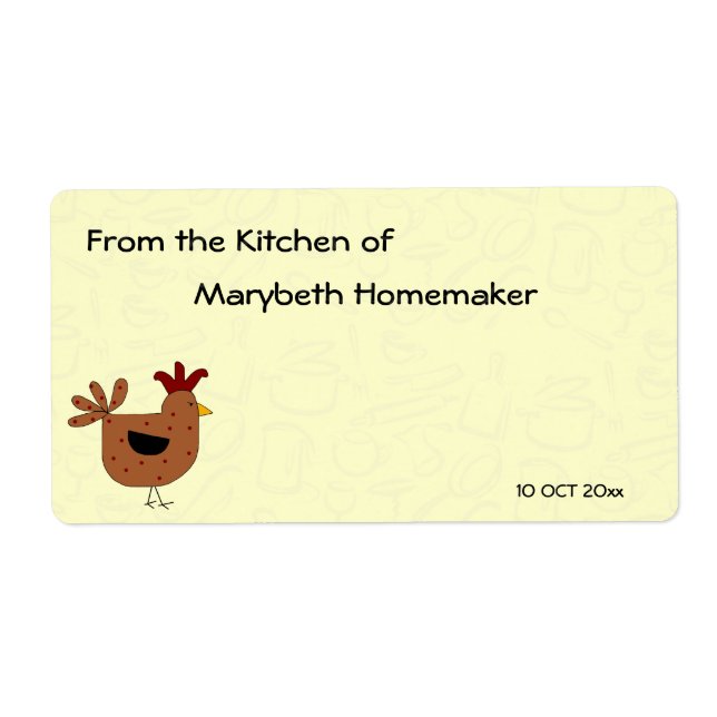 Country Style Chicken Design Homemed Food (Vorne)