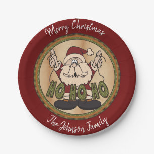Country Style Frohe Weihnachten Weihnachten Pappteller