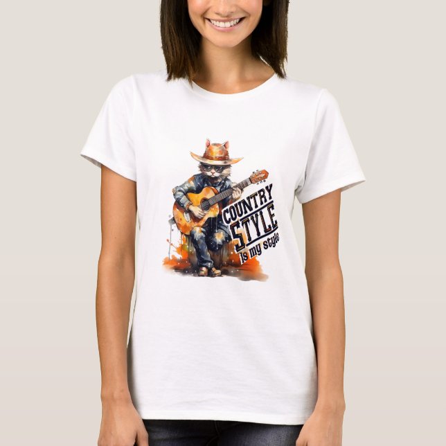 Country Style Kitty T-Shirt (Vorderseite)