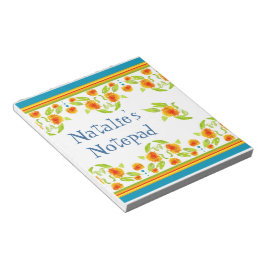 Country Style Marigolds Border Notepad oder Jotter Notizblock