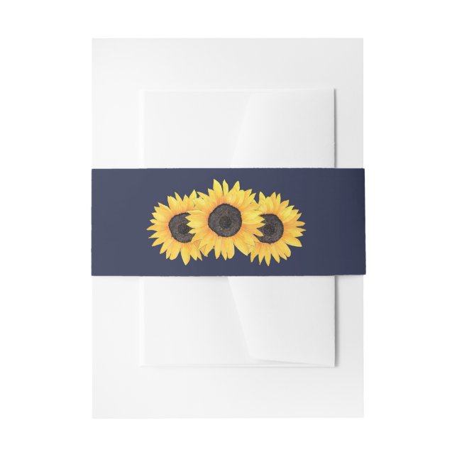 Country Sunblumen auf Blue Bly Band (Vorderseite Beispiel)