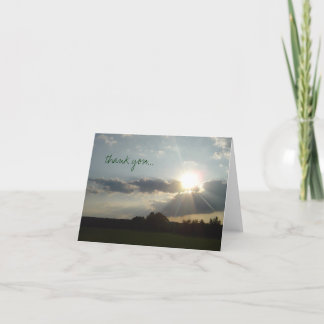 'Country Sunburst' merci carte pour notes photo
