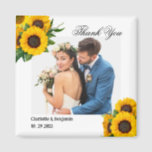 Country Sunflower Foto Gastgeschenk Hochzeit Gesch Magnet<br><div class="desc">Country Sunflower Foto Gastgeschenk Hochzeit Geschenkmagnet bietet rustikalen Hintergrund , Sonnenblumenklammer Kunst, Text & Hochzeitspaar Fotovorlage. Ein perfektes Sonnenblumengeschenk für Ihre Gastgeschenk Hochzeit. Bitte klicken Sie auf den Personalize-Button, um ihn mit Ihrem Text oder Foto anzupassen.Bitte besuchen Sie meinen Shop " loveyouart" für andere oder ähnliche Designs . BILDKREDIT RAWPIXEL.COM...</div>