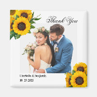 Country Sunflower Foto Gastgeschenk Hochzeit Gesch
