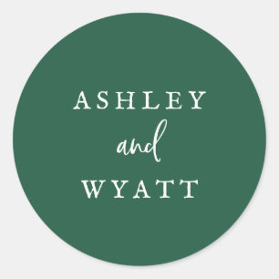 Country Sunflower Green Coordinated Umschlag Aufkl Runder Aufkleber