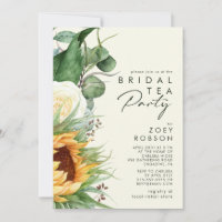 Country Sunflower | Hellgelbes Bridal-Tee-Party