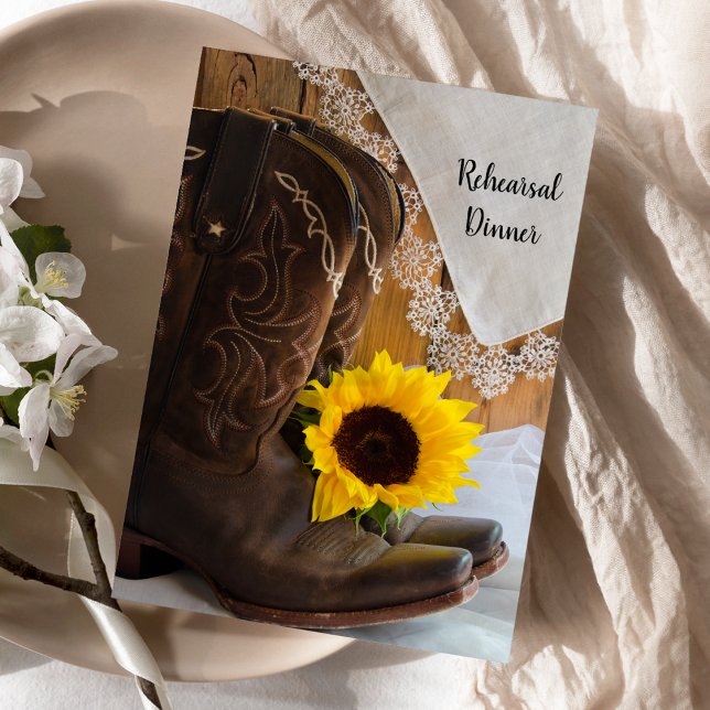 Country Sunflower Lace Hochzeit Probe Dinner Einladung (Von Creator hochgeladen)