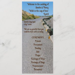 Country Sunflower Programme de mariage occidental