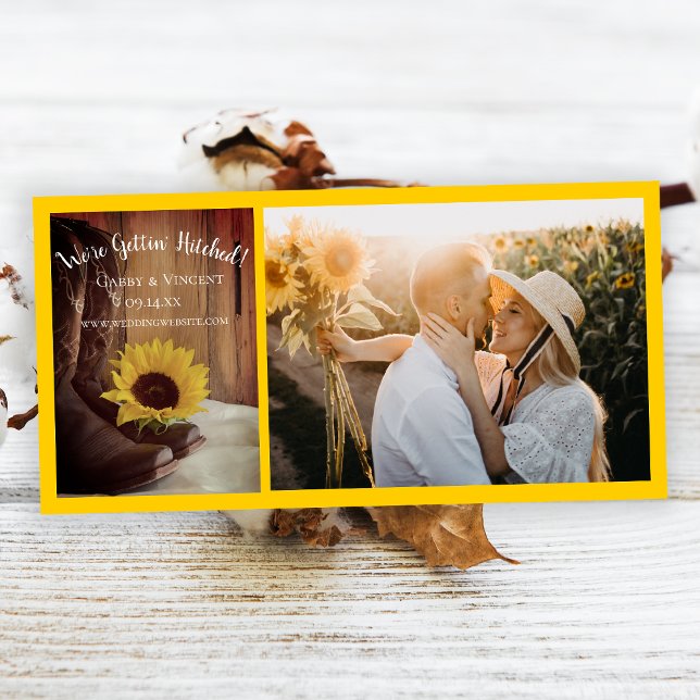 Country Sunflower Ranch Hochzeit speichern Datum Save The Date (Von Creator hochgeladen)