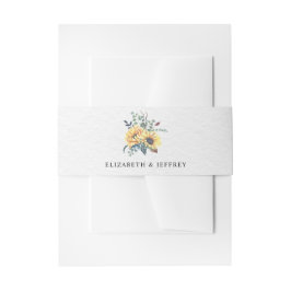 Country Sunflower Rustic Elegante Hochzeit Einladungsbanderole