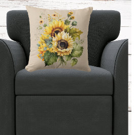 Country Sunflower Splendor Kissen