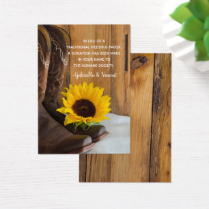 Country Sunflower Wedding Wohltätigkeit Lieblingsk
