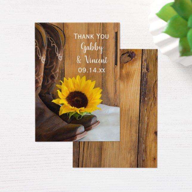 Country Sunflower Western Gastgeschenk Hochzeit Ta (Schreibtisch)