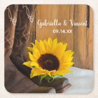 Country Sunflower Western Hochzeit