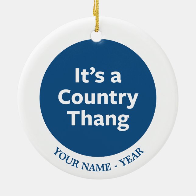 Country Thang Keramikornament (Hinten)