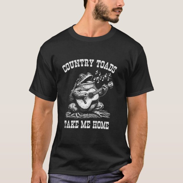 Country Toads Nightseeing Zuhause Musik Festival T-Shirt (Vorderseite)
