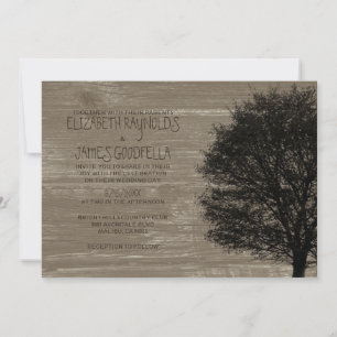 Country Tree Branches Hochzeitseinladungen Einladung