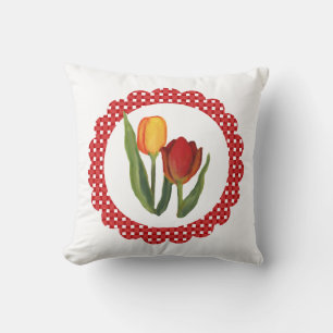 Country Tulips Pillow Kissen