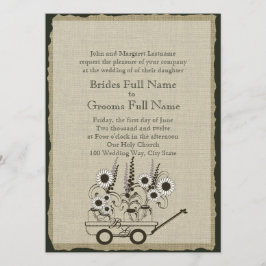 Country Wagon Hochzeit Einladung