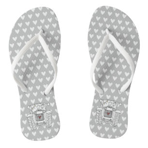 Country Wedding Traktor Drehe Flohschuhe Flip Flops