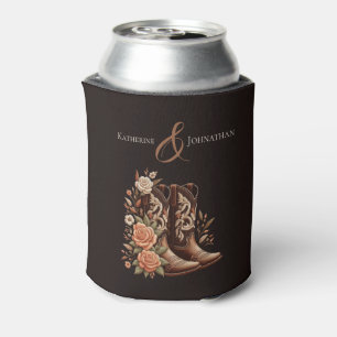 Country Western Blume mit Cowboy Boots- Dosenkühler