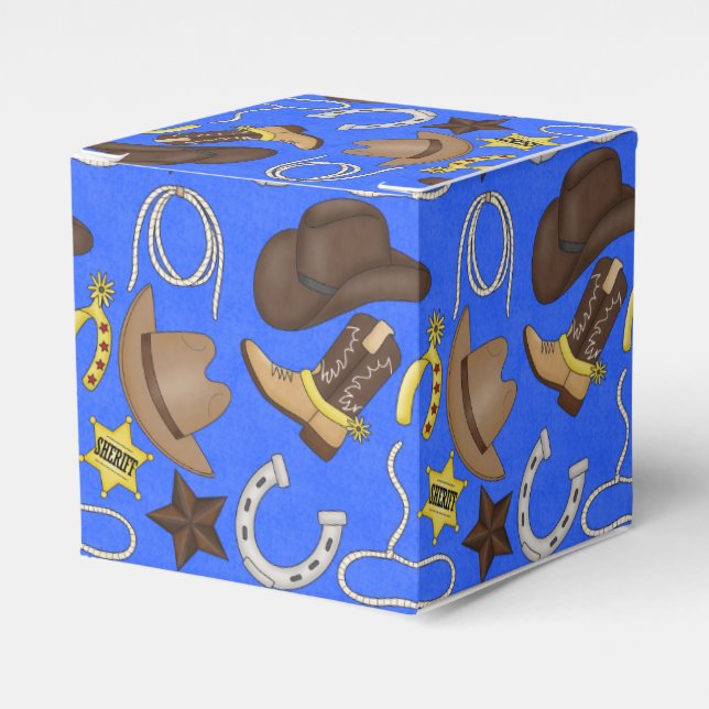 Country Western Cowboy Muster Geschenkboxen Geschenkschachtel (Vorderseite)