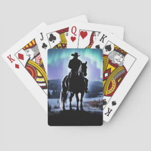 Country Western Cowboy Nordlichter Spielkarten