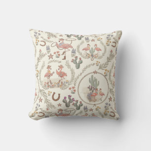 Country Western Flamingo Wurfkissen Kissen