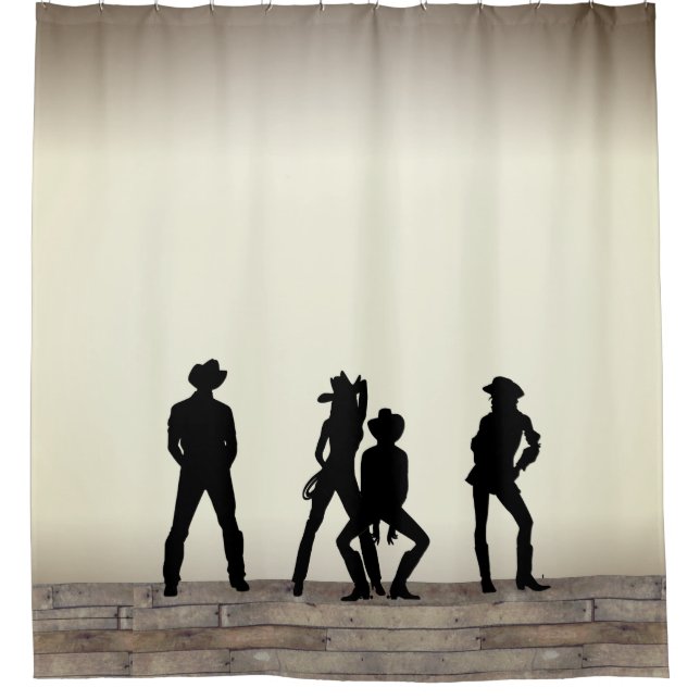 Country Western Fun Duschvorhang (Vorderseite)