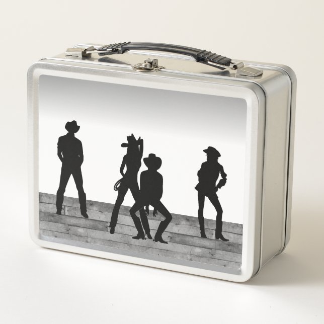 Country Western Fun Metall Brotdose (Vorderseite)