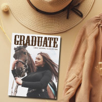 Country Western Graduate Foto Cowgirl Abschluss
