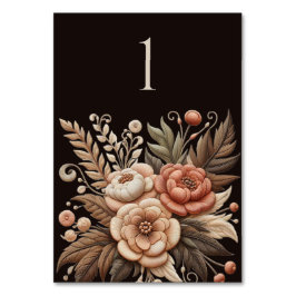 Country Western Hochzeitblumen Tischnummer