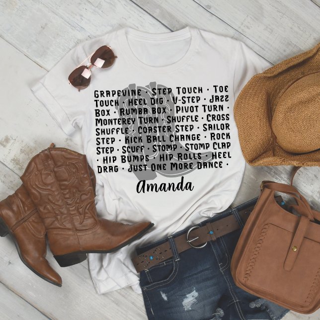 Country Western Line Dance Stiefel Damen T-Shirt Tri-Blend Shirt (Von Creator hochgeladen)