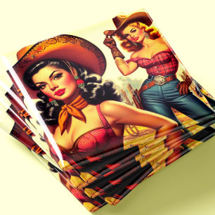 Country-Western-Pin-up Magnet