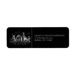 Country Western Return Address Label