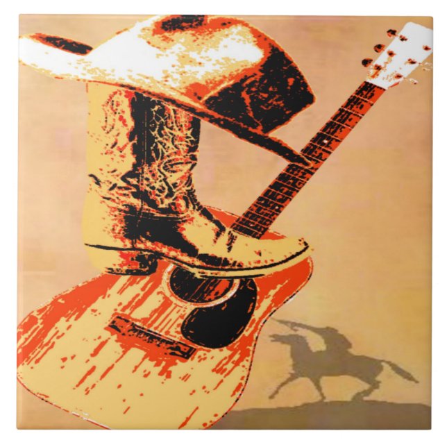 Country Western Tile Fliese (Vorderseite)