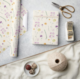 Country Wildblumen Fairy Garden Geschenkpapier