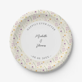 Country Wildblumen Fairy Garden Pappteller