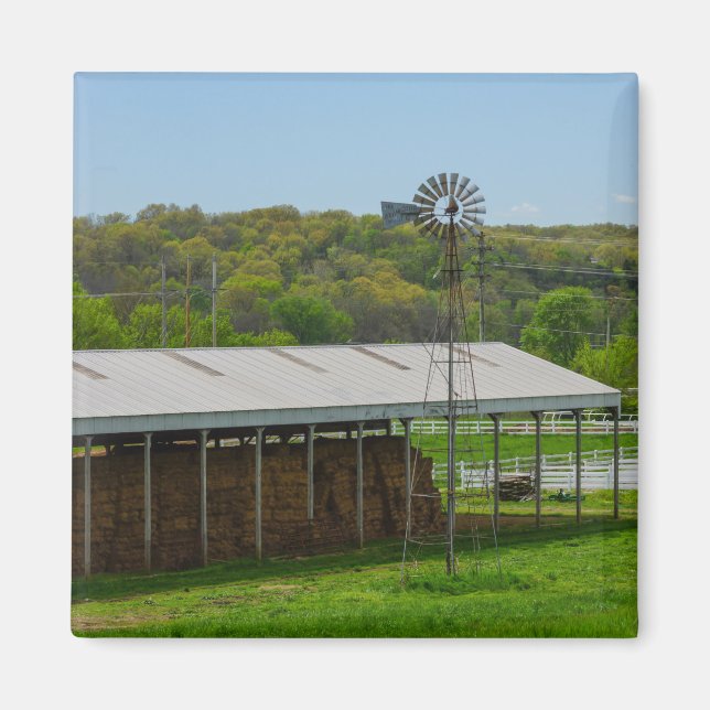 Country Windmühle Magnet (Vorne)