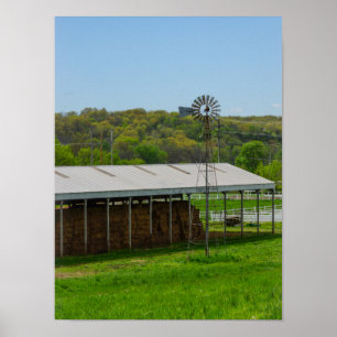 Country Windmühle Poster