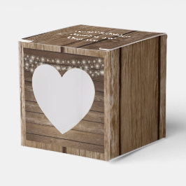 Country Wood Lights Ball Jar Fevor Box Geschenkschachtel