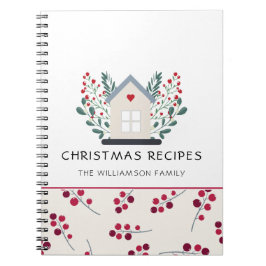 Country Zuhause und Red Berries Rezept Notizblock