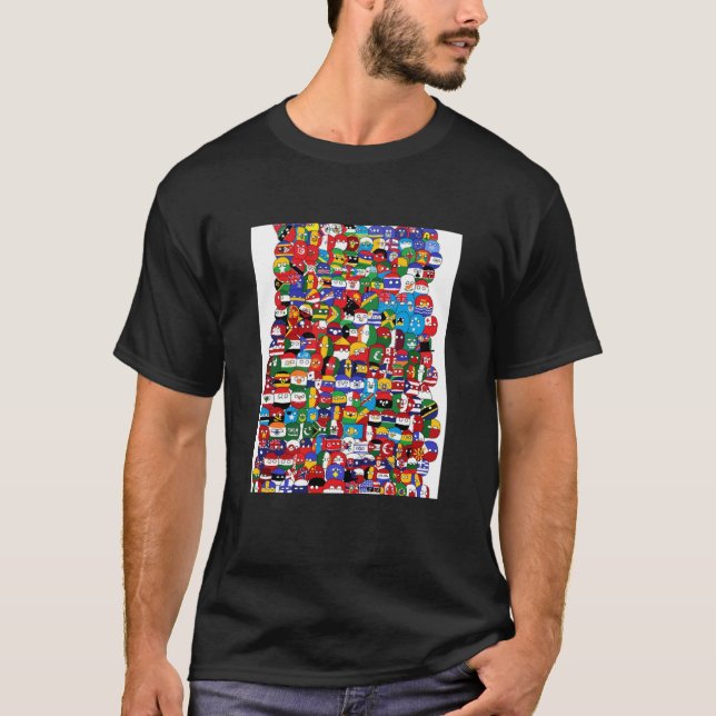 countryball Graphic  T-Shirt (Vorderseite)