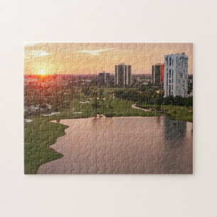 Countryklub am Sonnenuntergang, Aventura, Florida