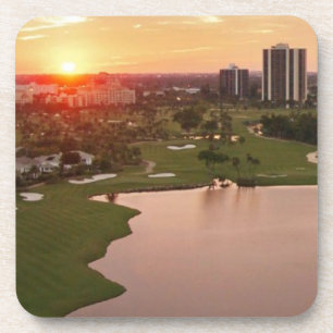 Countryklub am Sonnenuntergang, Aventura, Florida Untersetzer