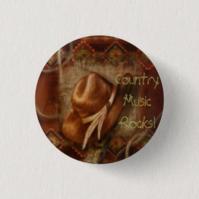 Countrymusik Button (Vorderseite)