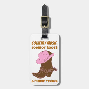 Countrymusik-Cowboystiefel-Lieferwagen-LKWs Gepäckanhänger
