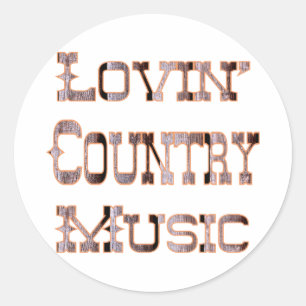 Countrymusik Runder Aufkleber